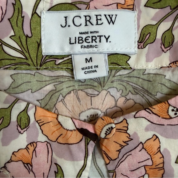 J. Crew Keyhole popover in Liberty® Butterfield Poppy - Picture 9 of 13